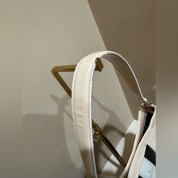 GUCCI Sherry Line Shoulder Bag Canvas Patent leather White - Picture 4 of 12